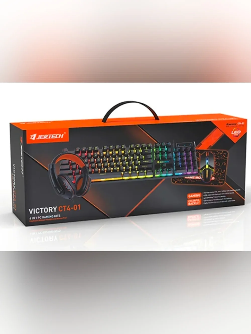 JERTECH CT4-01 | 4-in-1 Gaming Kit (Keyboard + Mouse + Headset + Mouse Pad)